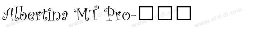 Albertina MT Pro字体转换